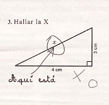Hallar la X